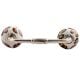 Brown Hibiscus Flower Ceramic Bridge Handle